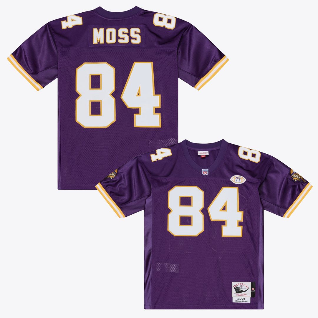 Randy Moss Minnesota Vikings Mitchell & Ness Purple 2001 Authentic Throwback Jersey