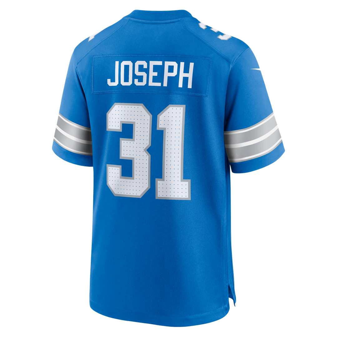Kerby Joseph Detroit Lions Nike Blue Team Game Jersey