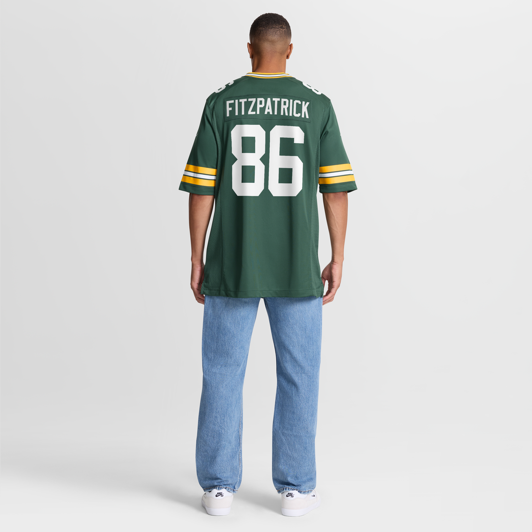 John FitzPatrick Green Bay Packers Nike Green Team Game Jersey