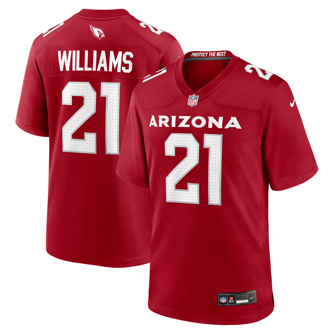 Garrett Williams Arizona Cardinals Nike Cardinal Game Jersey