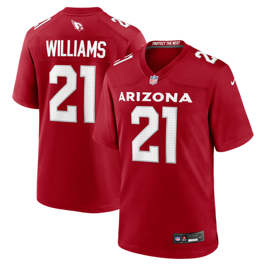 Garrett Williams Arizona Cardinals Nike Cardinal Game Jersey