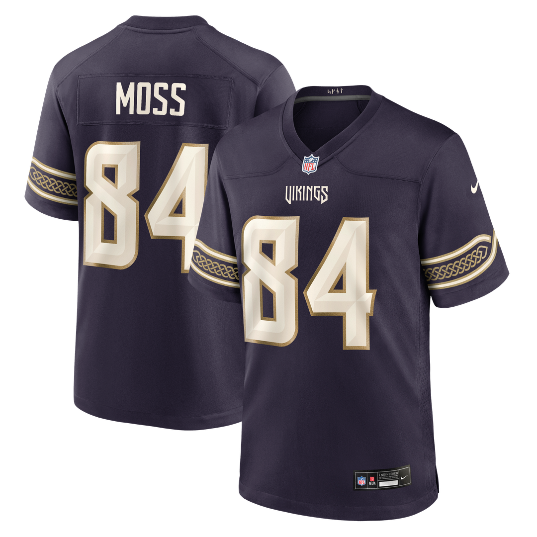 Randy Moss Minnesota Vikings Nike Purple 2026 Rivalries Collection Game Jersey