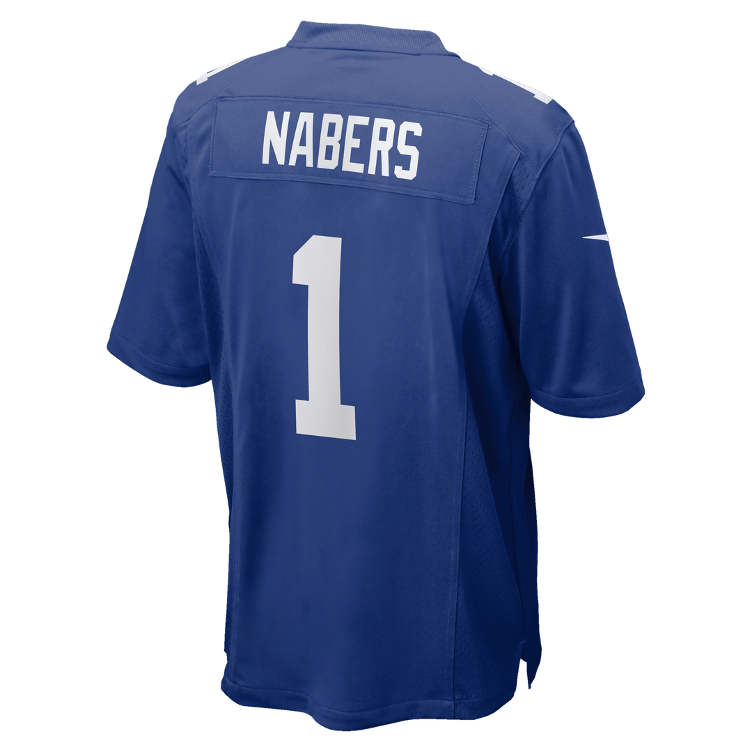 Malik Nabers New York Giants Nike Royal Player Game Jersey