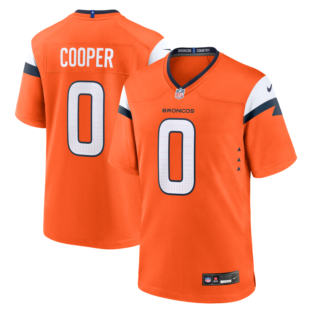 Jonathon Cooper Denver Broncos Nike Orange Team Game Jersey