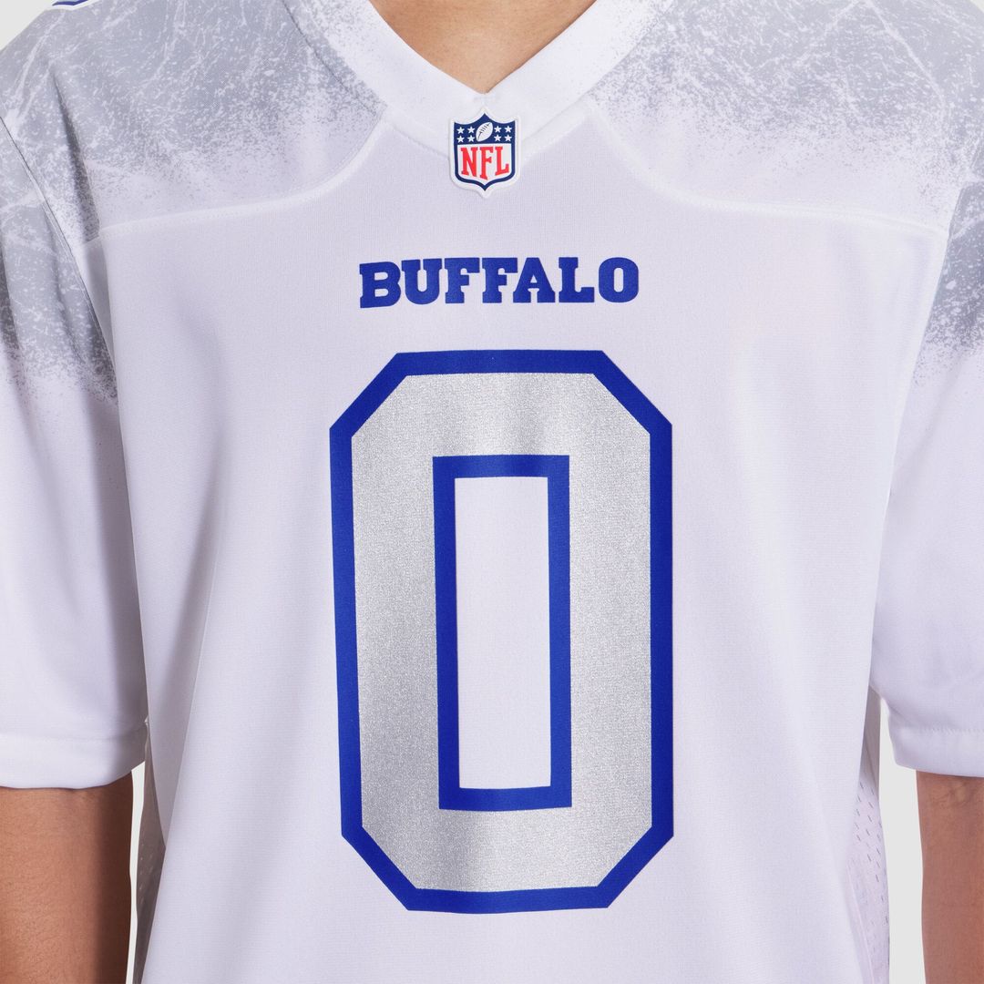 Keon Coleman Buffalo Bills Nike White Rivalries Collection Game Jersey