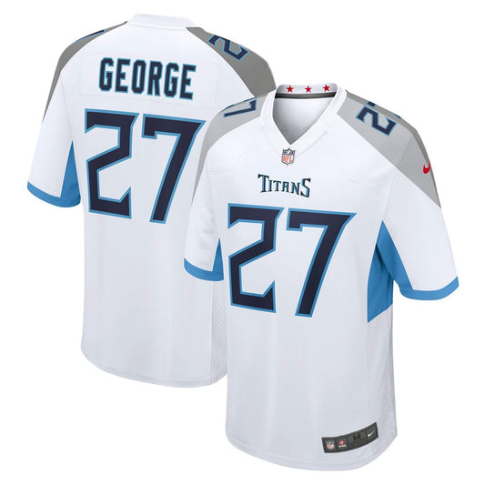 Eddie George Tennessee Titans Nike White Retired Player Game Jersey