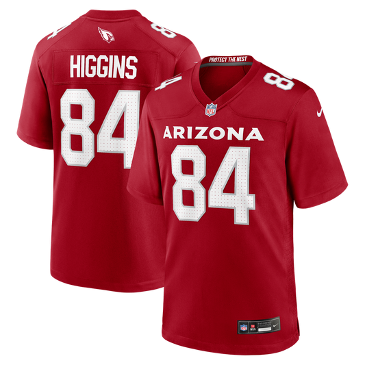 Elijah Higgins Arizona Cardinals Nike Cardinal Team Game Jersey