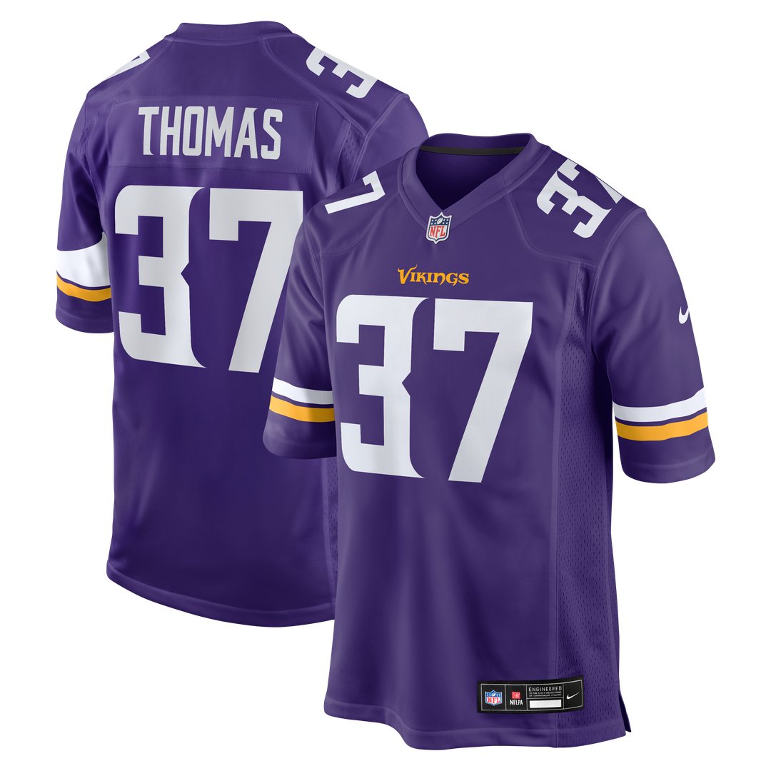 Tavierre Thomas Minnesota Vikings Nike Purple Team Game Jersey