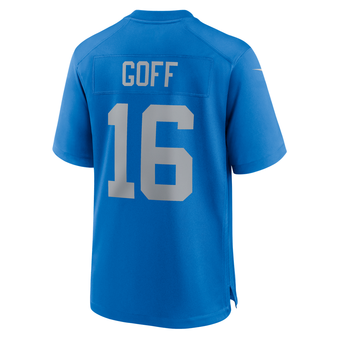 Jared Goff Detroit Lions Nike Blue Alternate Game Jersey