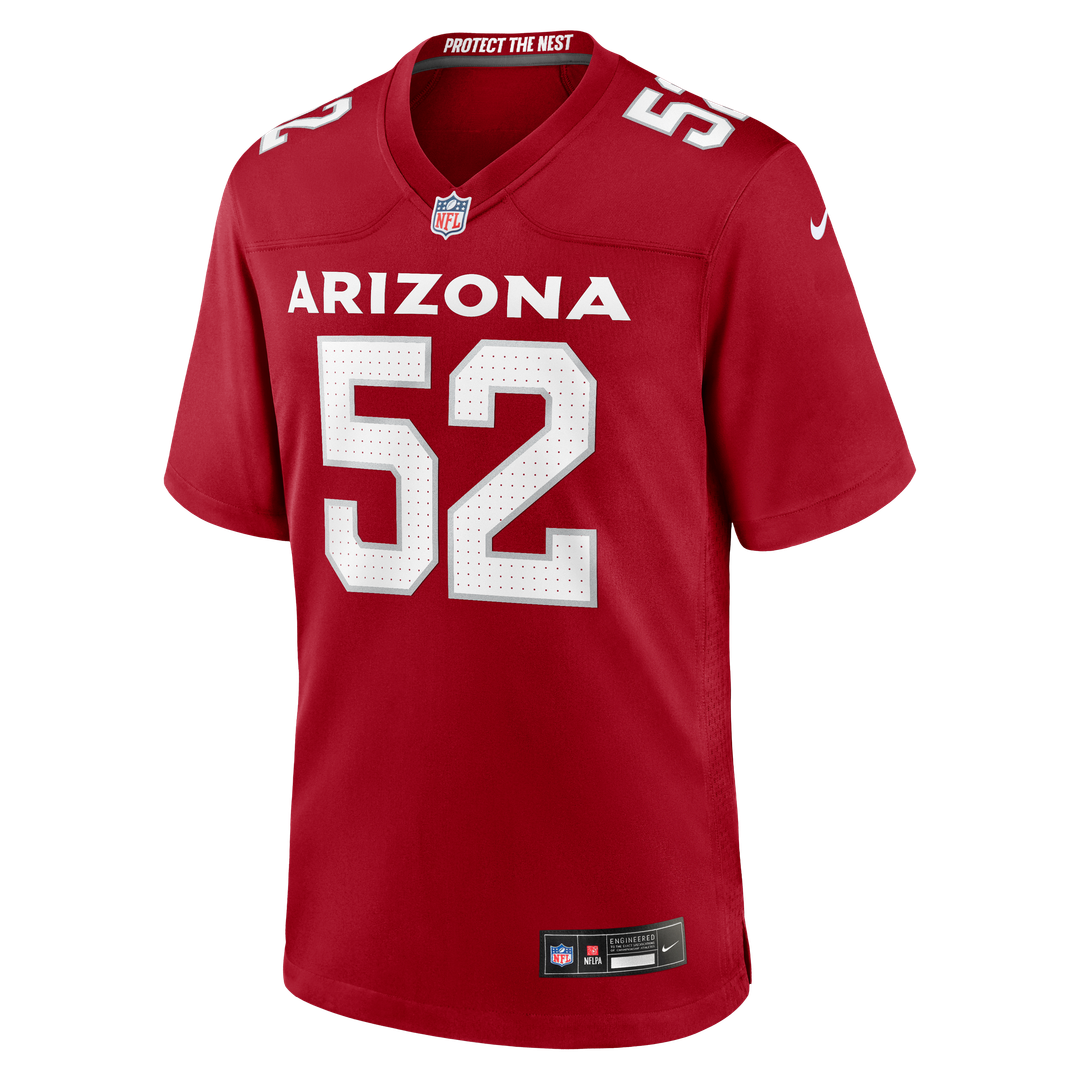 Jordan Burch Arizona Cardinals Nike Cardinal Team Game Jersey