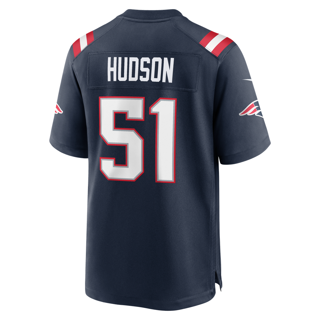James Hudson New England Patriots Nike Navy Team Game Jersey