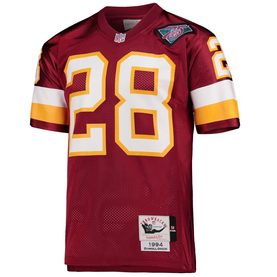 Darrell Green Washington Football Team 1994 Mitchell & Ness Burgundy Authentic Throwback Retired Player Jersey