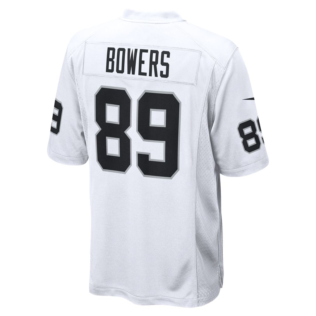 Brock Bowers Las Vegas Raiders Nike White Game Jersey