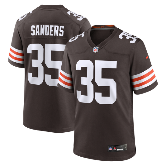 Raheim Sanders Cleveland Browns Nike Brown Team Game Jersey