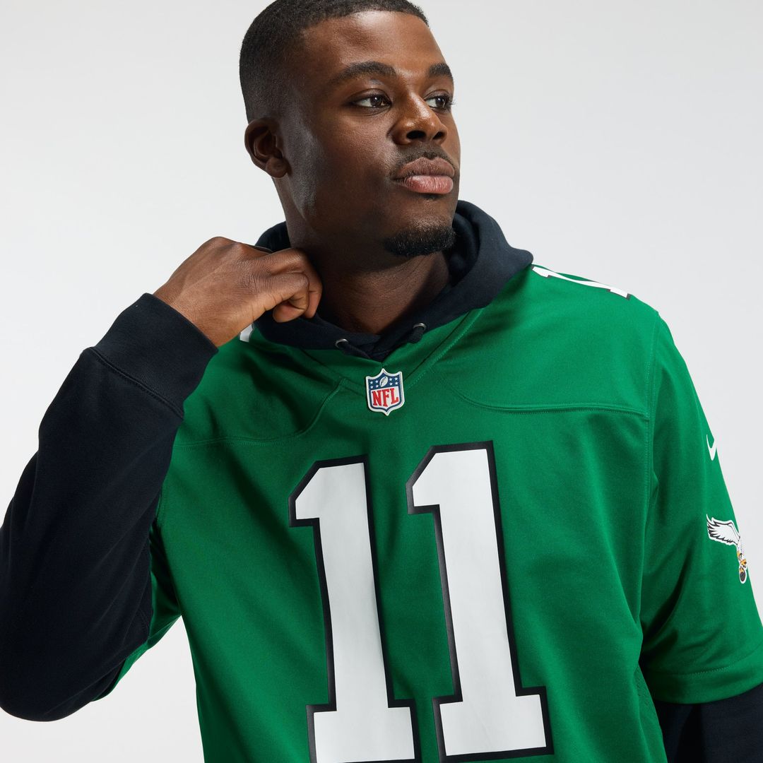 A.J. Brown Philadelphia Eagles Nike Kelly Green Alternate Game Player Jersey