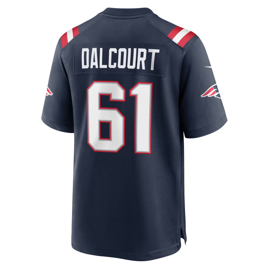 Darrian Dalcourt New England Patriots Nike Navy Team Game Jersey