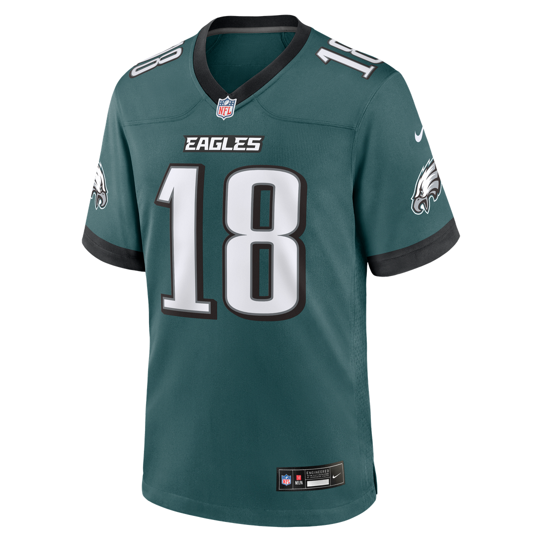 Britain Covey Philadelphia Eagles Nike Midnight Green Team Game Jersey
