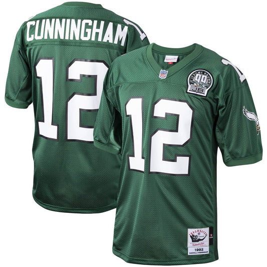 Randall Cunningham Philadelphia Eagles 1992 Mitchell & Ness Green Authentic Throwback Retired Player Jersey