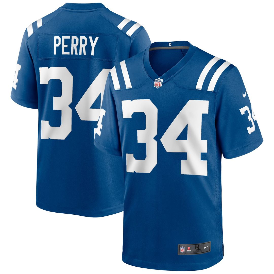 Joe Perry Indianapolis Colts Nike Royal Game Retired Player Jersey