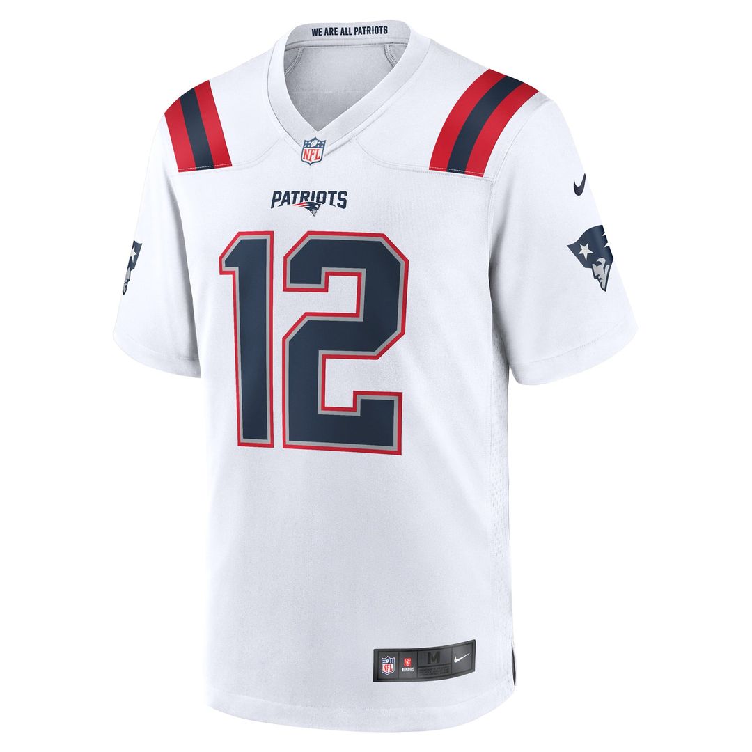 Tom Brady New England Patriots Nike White Retired Game Jersey
