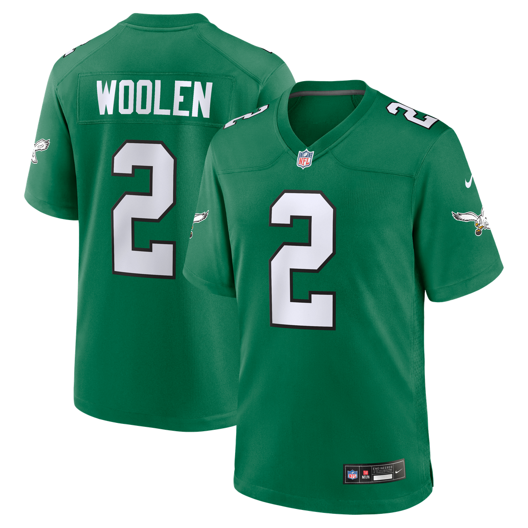 Tariq Woolen Philadelphia Eagles Nike Kelly Green Alternate Game Jersey