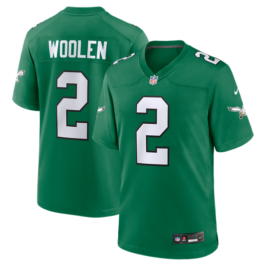 Tariq Woolen Philadelphia Eagles Nike Kelly Green Alternate Game Jersey