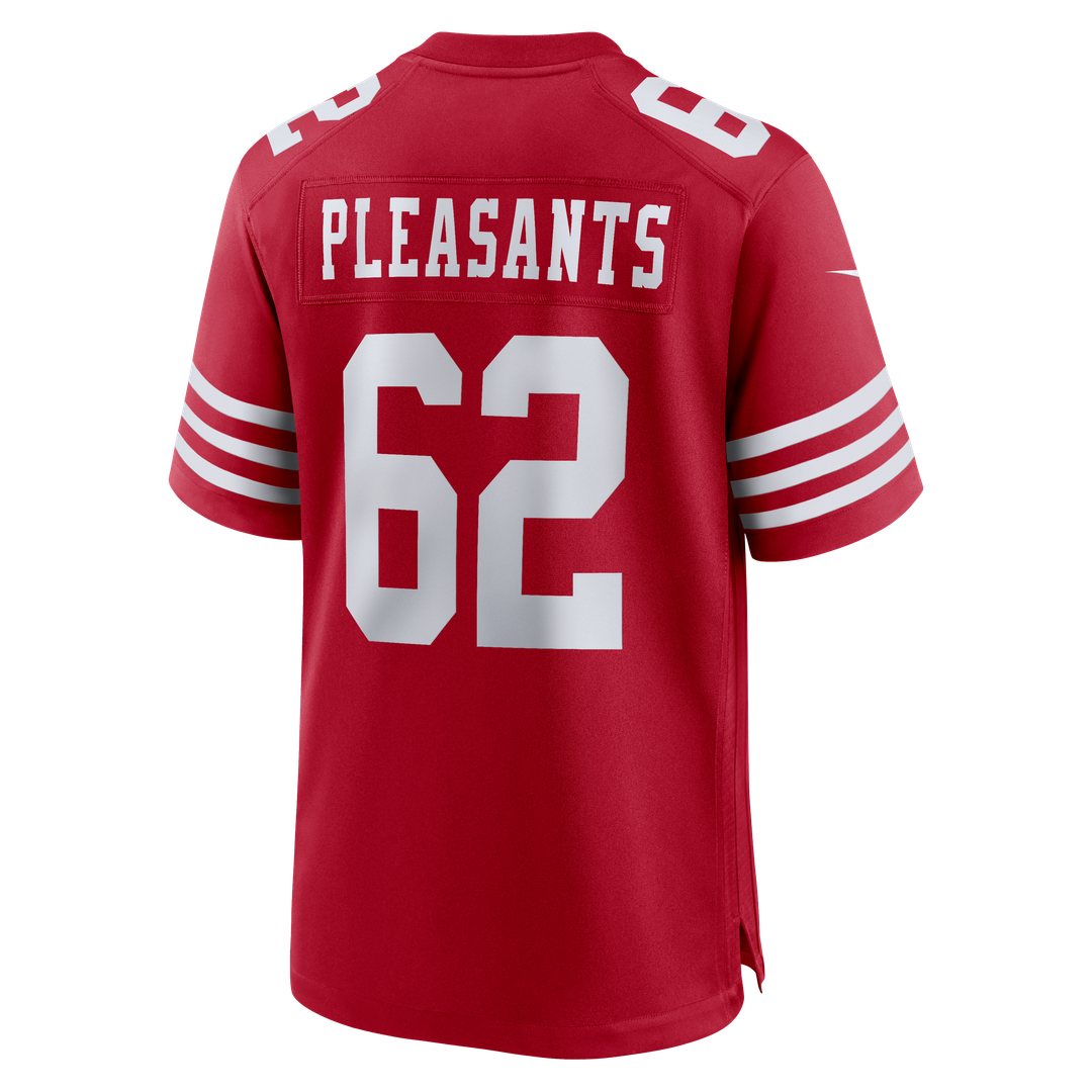 Austen Pleasants San Francisco 49ers Nike Scarlet Team Game Jersey