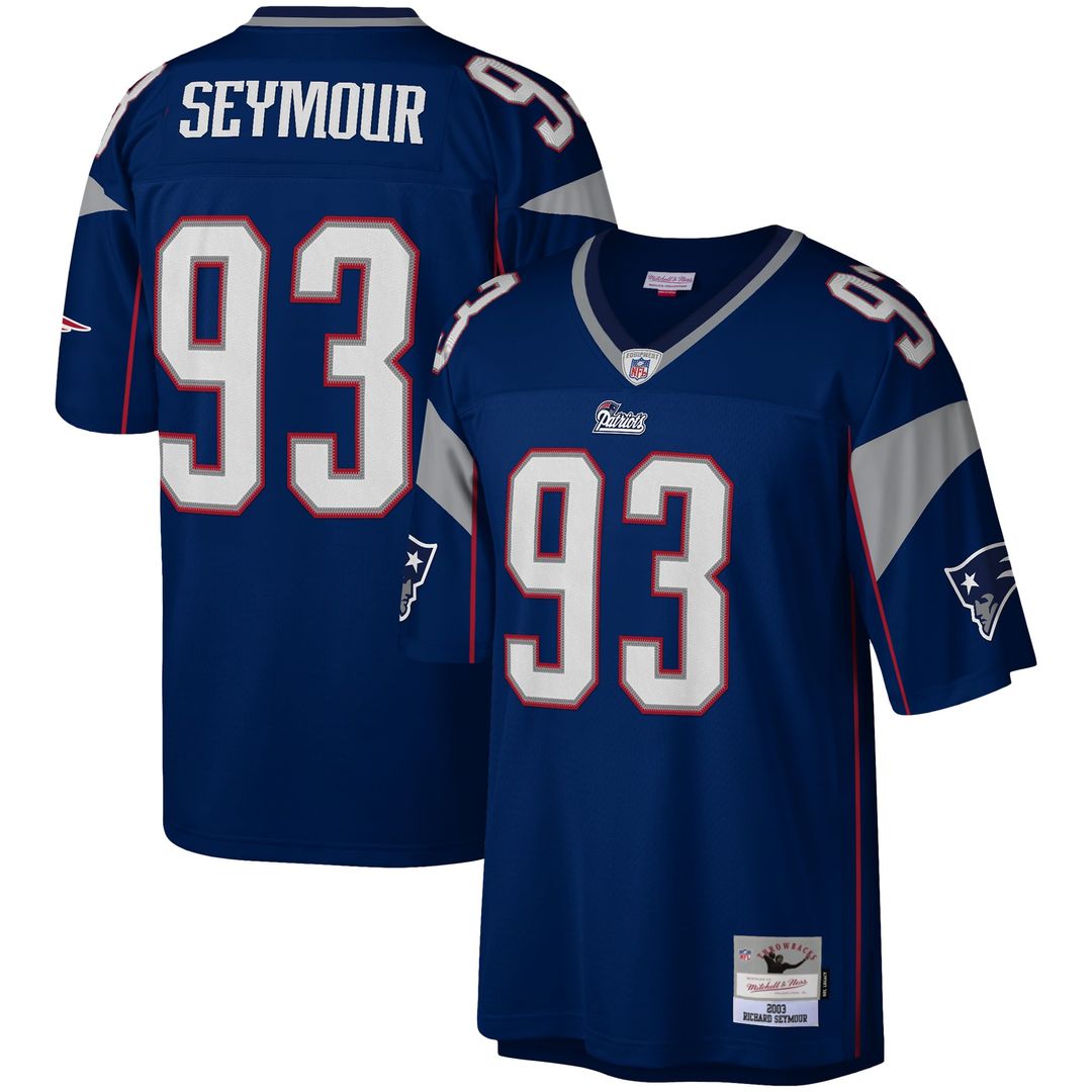 Richard Seymour New England Patriots Mitchell & Ness Navy Legacy Replica Jersey