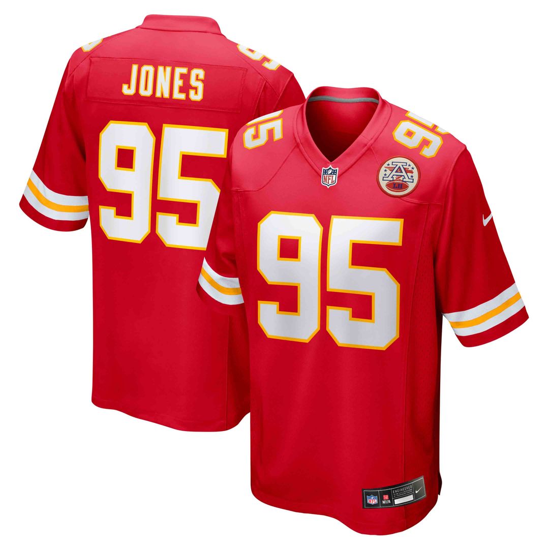 Chris Jones Kansas City Chiefs Nike Red Game Jersey