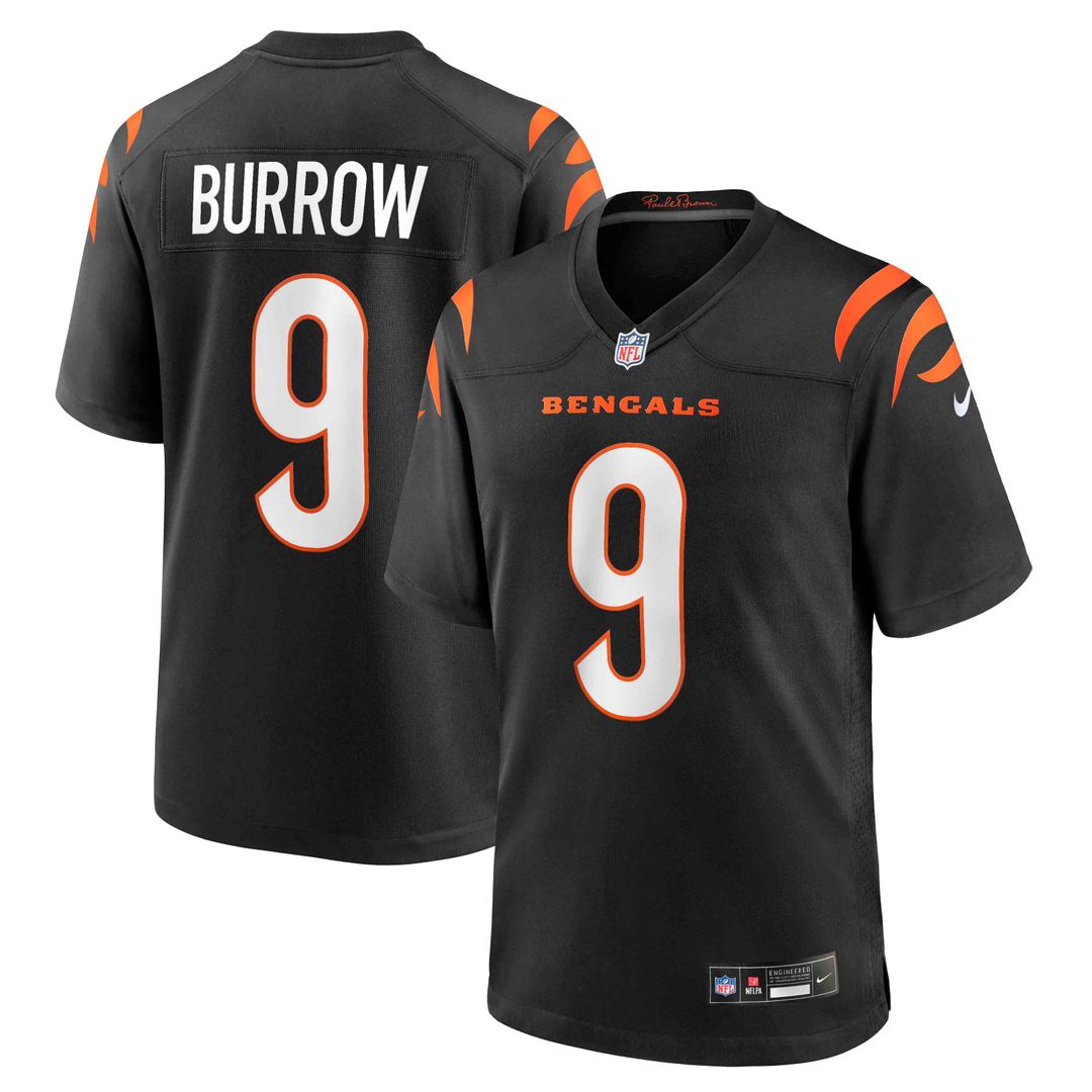 Joe Burrow Cincinnati Bengals Nike Black Player Game Jersey