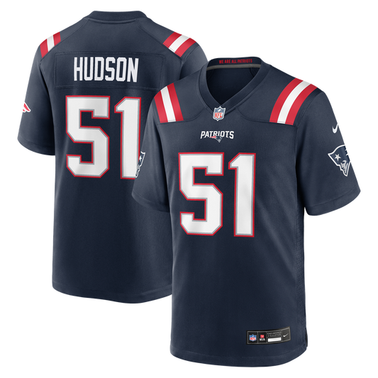 James Hudson New England Patriots Nike Navy Team Game Jersey