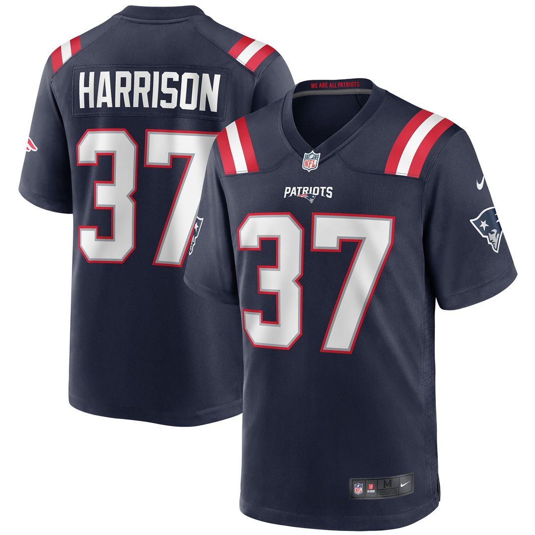 Rodney Harrison New England Patriots Nike Navy Game Retired Player Jersey