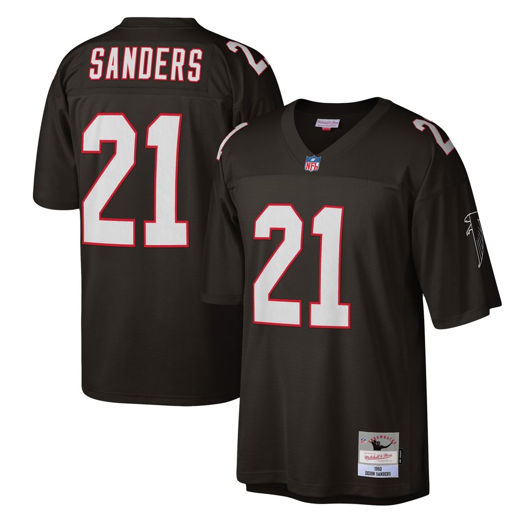 Deion Sanders Atlanta Falcons Mitchell & Ness Red Legacy Replica Jersey