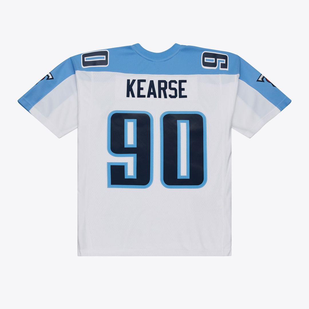 Jevon Kearse Tennessee Titans Mitchell & Ness White Retired Legacy Replica Player Jersey