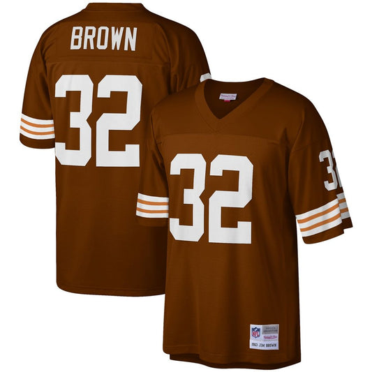 Jim Brown Cleveland Browns Mitchell & Ness Brown Legacy Replica Jersey