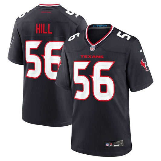 Jamal Hill Houston Texans Nike Navy Team Game Jersey