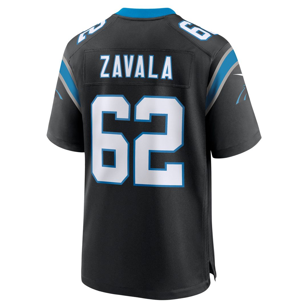 Chandler Zavala Carolina Panthers Nike Black Game Jersey