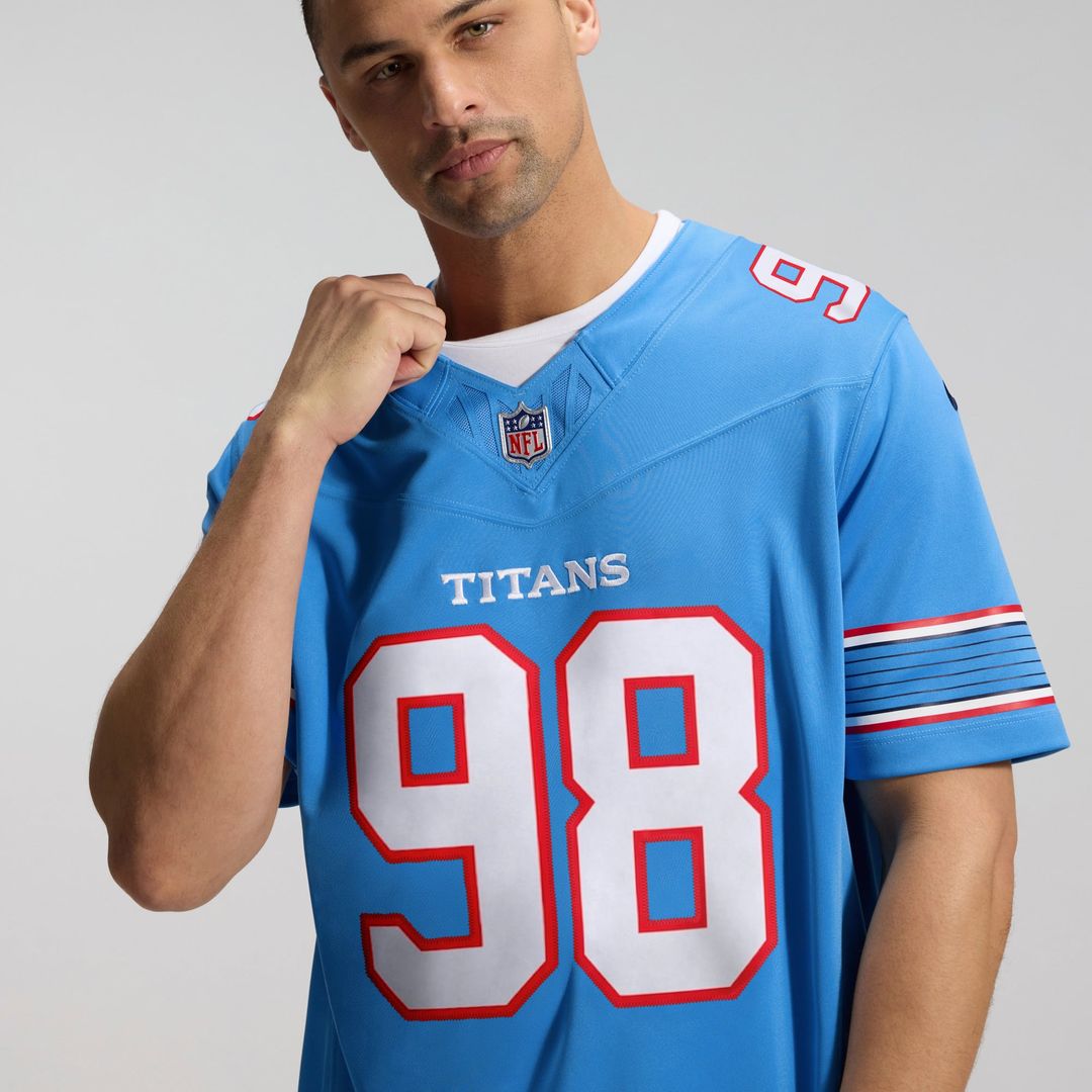Jeffery Simmons Tennessee Titans Nike White Vapor F.U.S.E. Stitched Limited Jersey