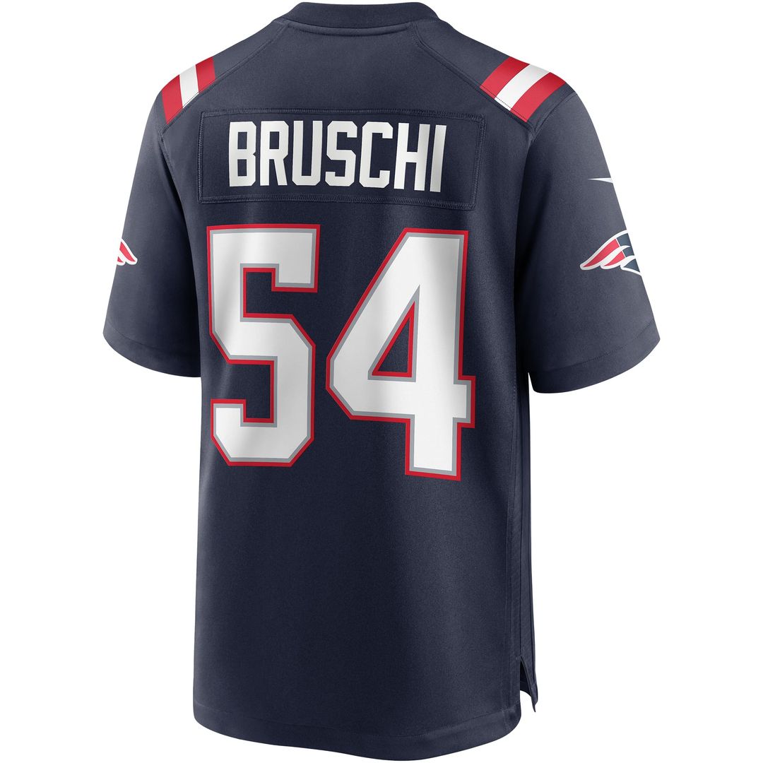 Tedy Bruschi New England Patriots Nike Navy Game Retired Player Jersey