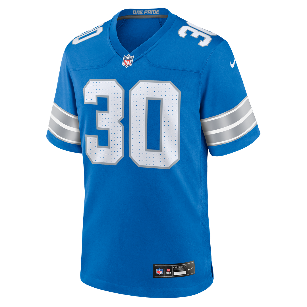Khalil Dorsey Detroit Lions Nike Blue Team Game Jersey