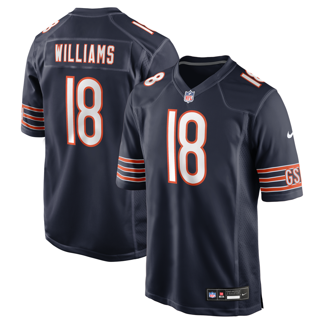 Caleb Williams Chicago Bears Nike Navy Player Game Jersey