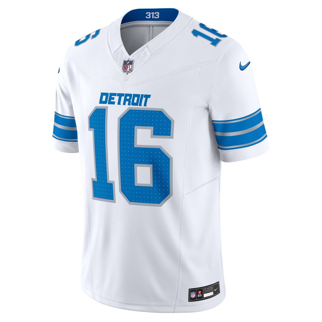 Jared Goff Detroit Lions Nike White Vapor F.U.S.E. Limited Jersey
