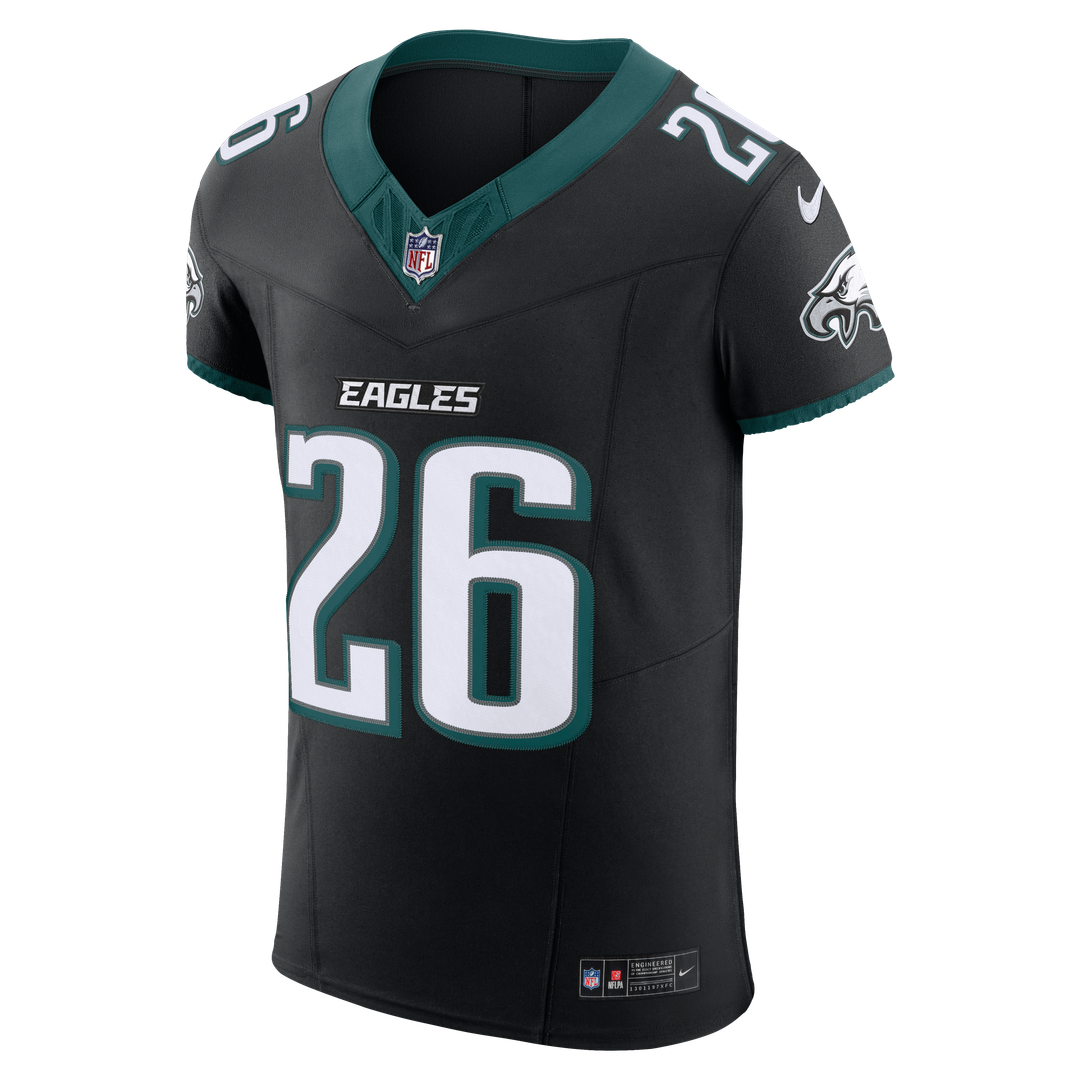 Saquon Barkley Philadelphia Eagles Nike Black Alternate Vapor F.U.S.E. Elite Jersey