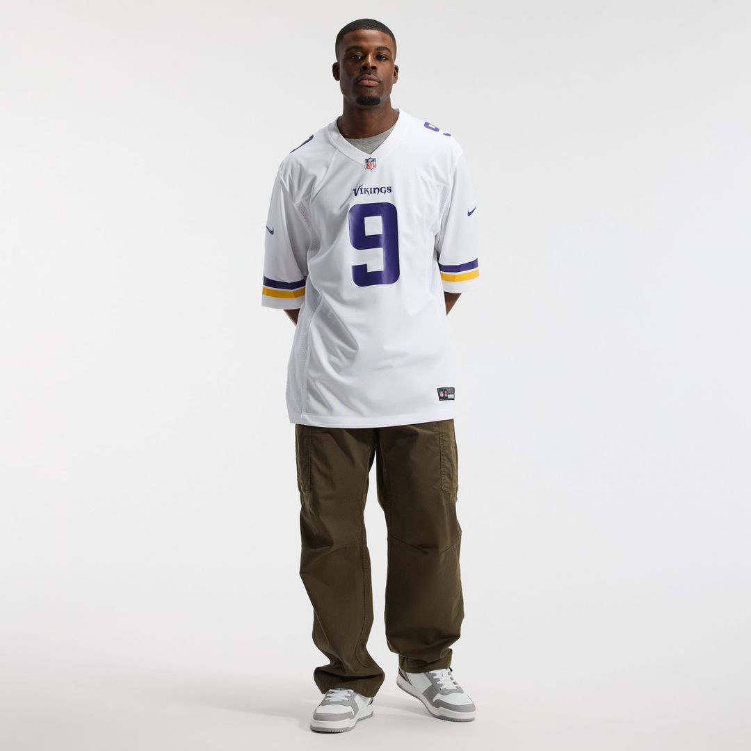J.J. McCarthy Minnesota Vikings Nike White Game Jersey