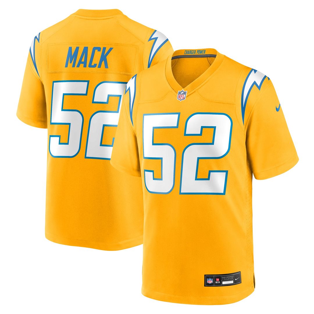 Khalil Mack Los Angeles Chargers Nike Navy Alternate Super Chargers Game Player Jersey
