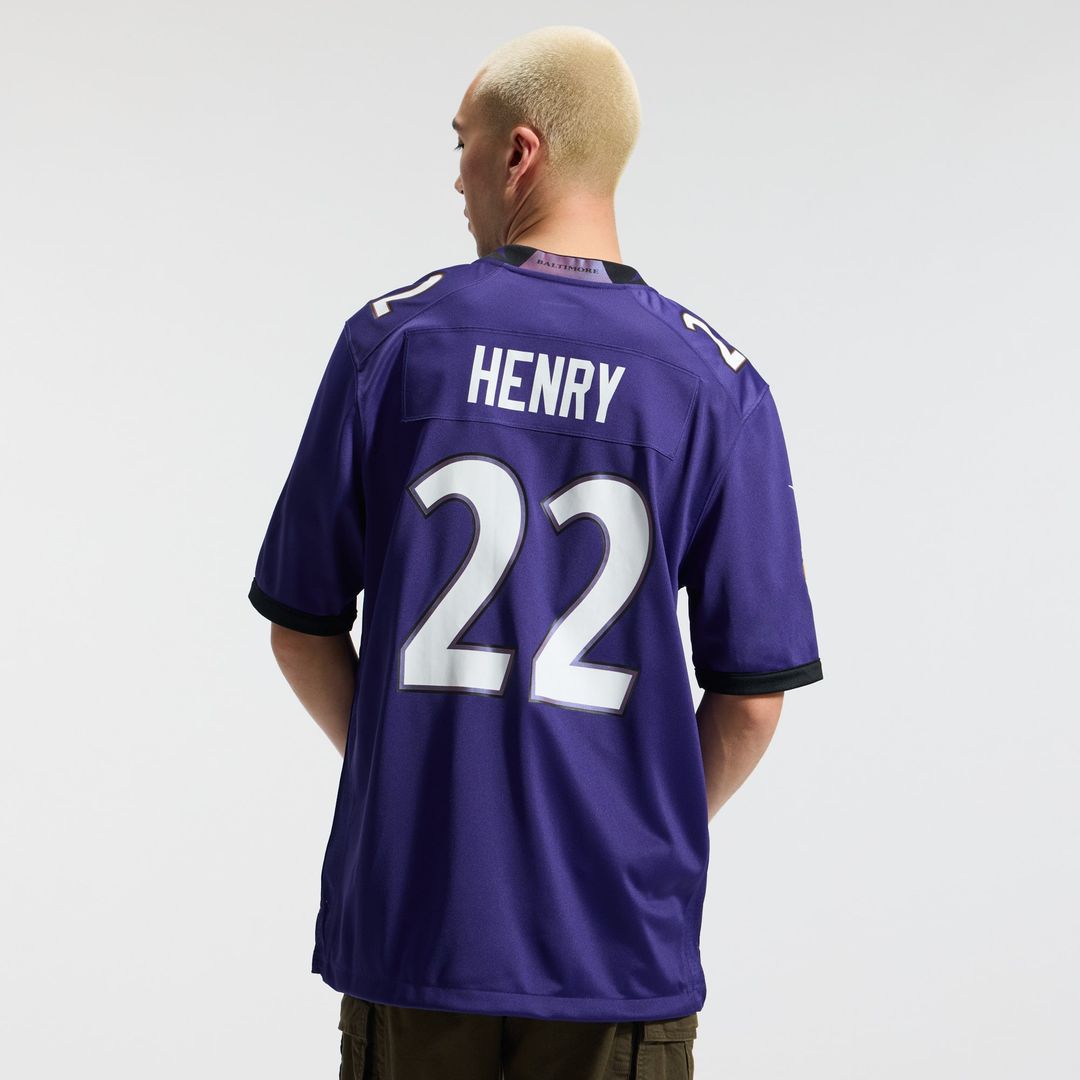 Derrick Henry Baltimore Ravens Nike Purple Team Game Jersey