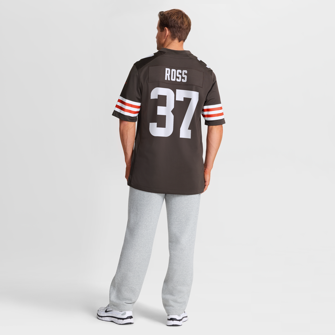 D'Angelo Ross Cleveland Browns Nike Brown Team Game Jersey