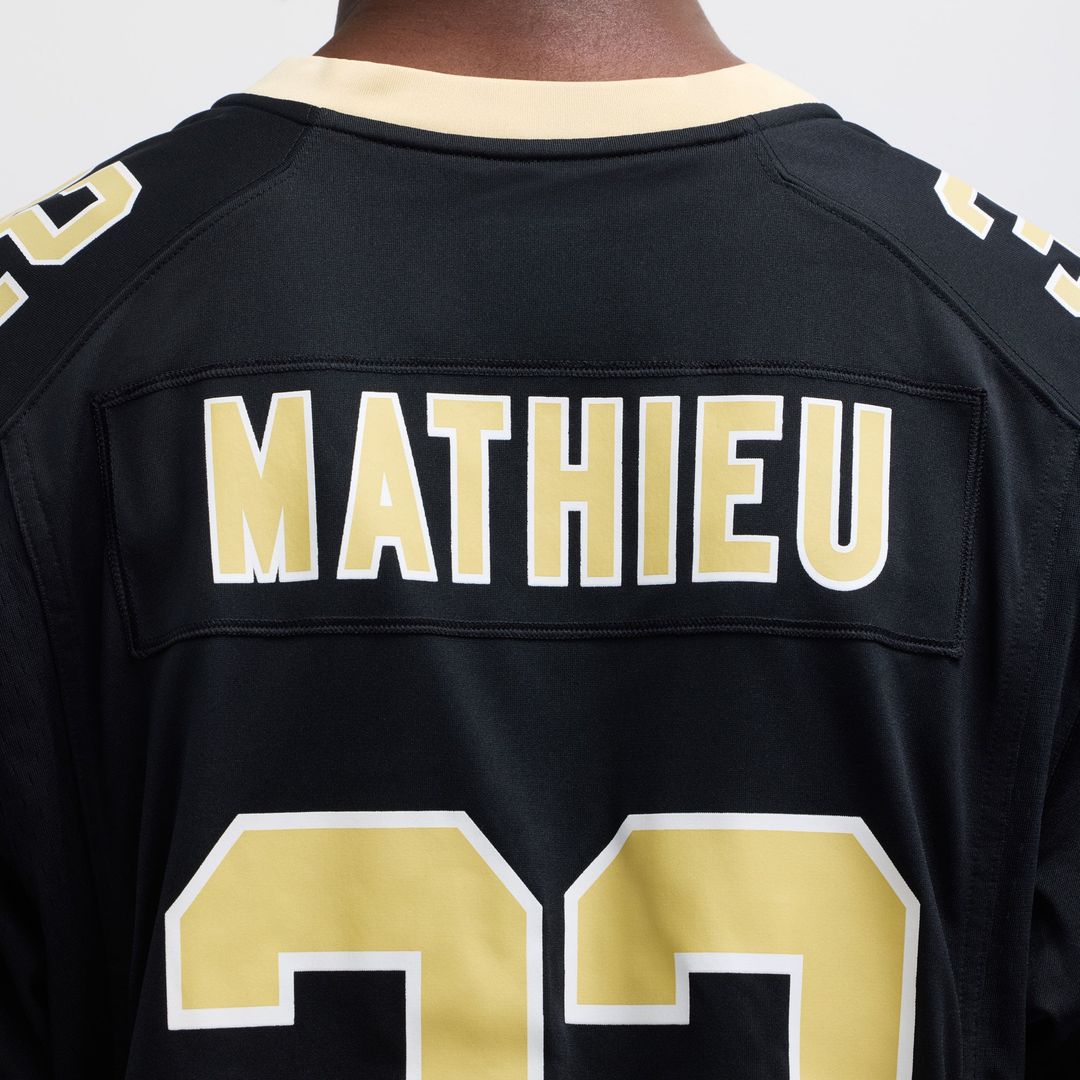Tyrann Mathieu New Orleans Saints Nike Black Game Jersey