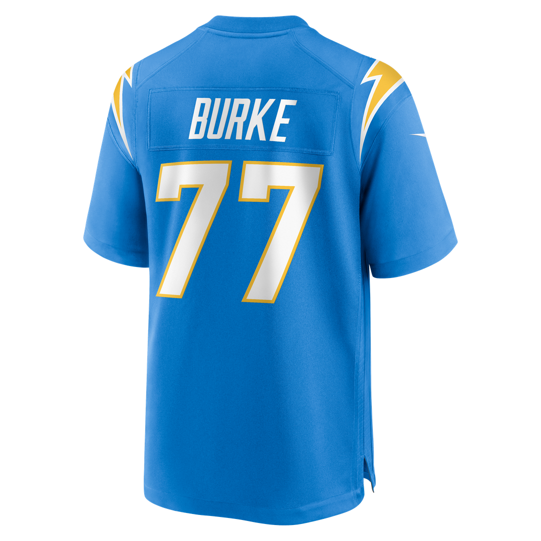 Travis Burke Los Angeles Chargers Nike Powder Blue Team Game Jersey