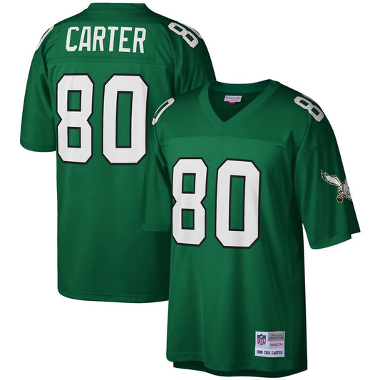 Cris Carter Philadelphia Eagles Mitchell & Ness Kelly Green Legacy Replica Jersey
